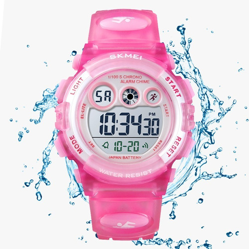 Reloj Infantil Led Digital Niños Nadar Contra Agua 50m Sk