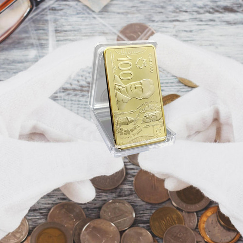 Nueva Hoja De Arce Canadiense Lingote De Oro Conmemorativo B