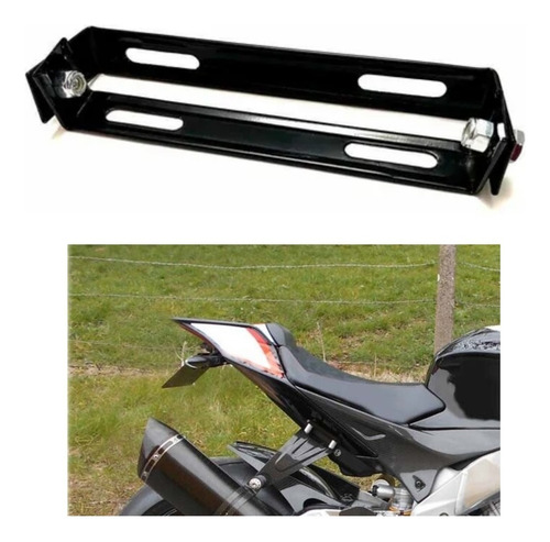 Base Portaplaca Abatible Motos + Direccionales Ojo Aguila
