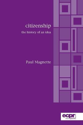 Libro Citizenship : The History Of An Idea - Paul Magnette