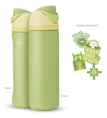 Owala Disney Princess Freesip 709ml Acero Inoxidable Verde Musgo