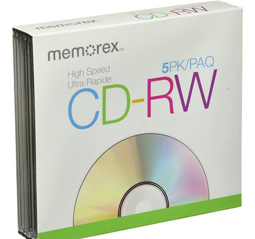Mini CD-RW Memorex de 210 MB, 4 unidades, grabables en 4 unidades
