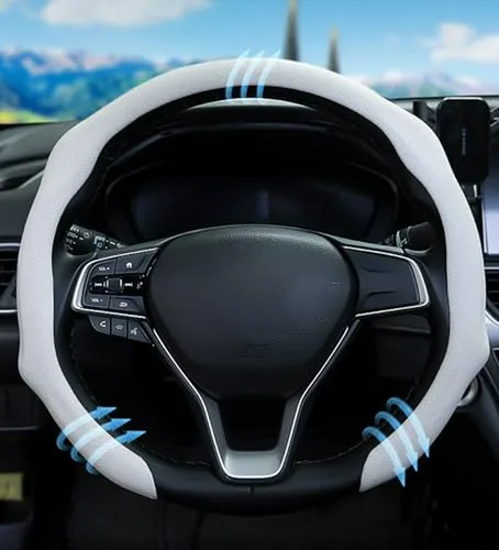Funda De Volante Para Renault Alaskan , Microfibra Blanca