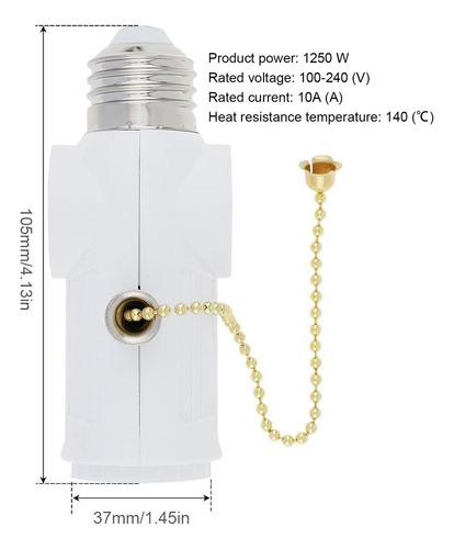 Xing Adaptador De Enchufe Para Bombilla Adaptador De Salida