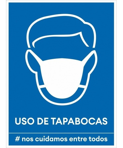 Autoadhesivo Medidas Sanitarias Uso De Tapaboca - Perlyna 