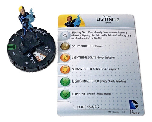  Lightning #024 Teen Titans Heroclix Dc Darkside Tcg