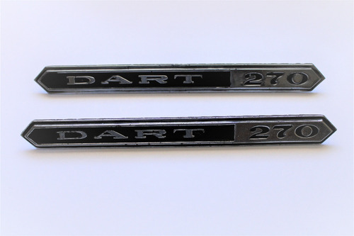 Emblemas Dart 270 Par Originales Auto Clasico Dodge Chrysler