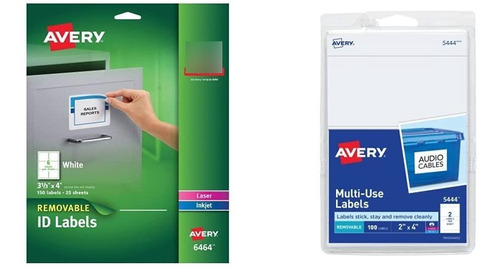 Avery Etiqueta Identificacion Blanca Extraibl Ideal Para