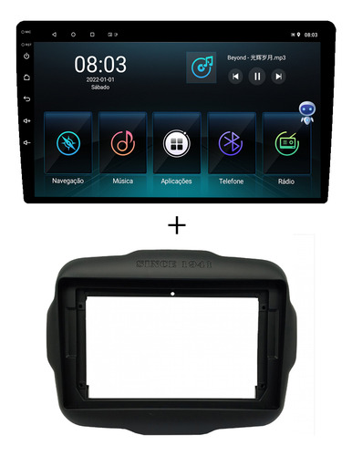 Multimidia Renegade 15/23 9p Android Carplay 2/32gb Voz