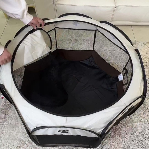 Corral Plegable Octagonal Para Mascota Chica
