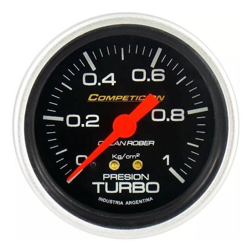 Manómetro Presión Turbo Orlan Rober Competición 1kg 60mm