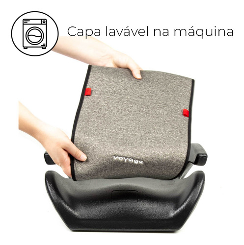 Assento De Elevação Infantil Para Auto Cinza 15 Á 36 Kg
