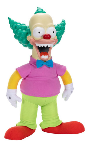 Pelúcia Interativa Krusty Com Som - Os Simpsons Amarelo