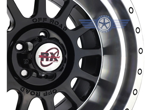 4 Rines 15 Off Road 5-114.3 Tacoma Hilux Ranger Tj Toyota Black Machine