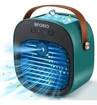 Comprar Aire Acondicionado Portátil, Enfriador De Aire Personal Recargable De 5200 Mah Con 3 Velocidades De Duración De 5 A 10 Horas, Mini Ventilador De Aire Acondicionado Silencioso, Ventilador De