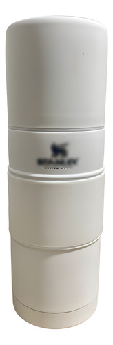 Termo Mate Listo Autocebante 500 Ml Acero Inoxidable Blanco