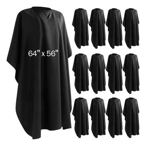 12pcs Capa De Peluquero 64 X 56 '' Grande Impermeable Corte 