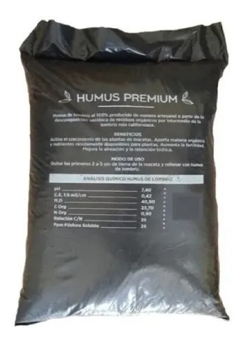 Sustrato Humus Premium 10 Litros 