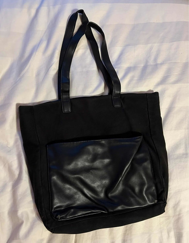 Bolso Tote Negro Cartera Forever 21