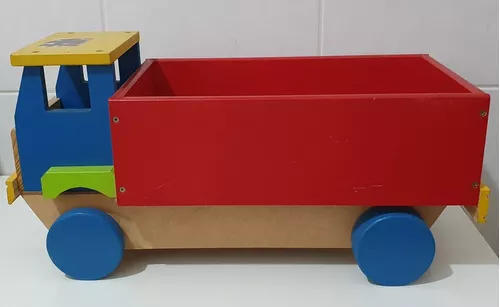 Brinquedo de Madeira - Caminhão com Caçamba - Woodtoys - Ioiô de Pano  Brinquedos Educativos