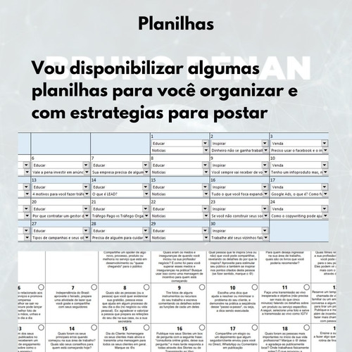 Imagem 7 de 9 de Pacote Com 30 Temas De Post, 30 Textos E 30 Criativos