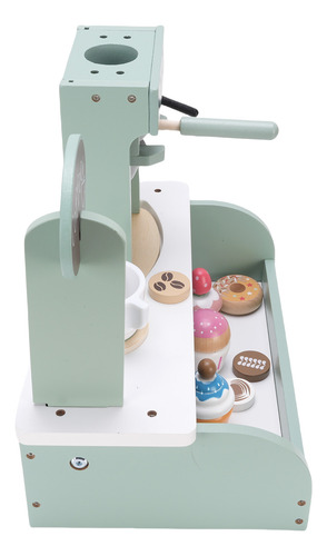 Cafetera Playset Kids, Máquina De Juego De Rol De Madera Par