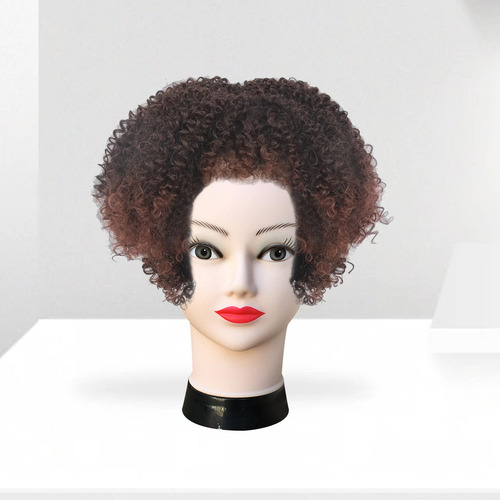 Soporte Para Peluca Con Cabeza De Maniquí Rojo Verde