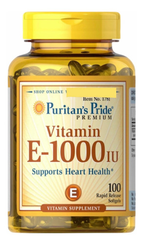 Vitamina E 1000iu 450mg Americana - Unidad a $1300
