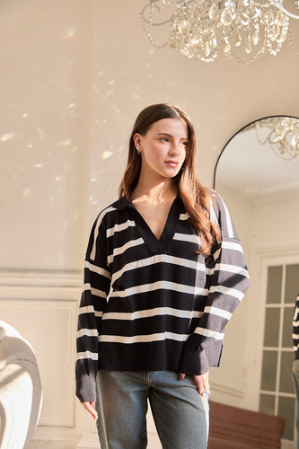 Sweater Oversize Chomba Manga Larga Abrigado Moda Mujer Dama