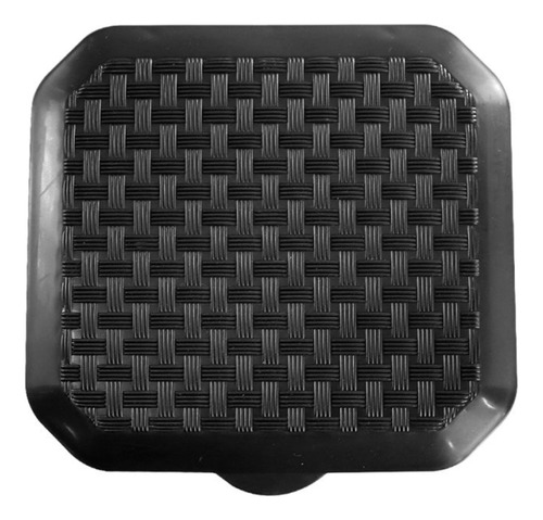 Lixeira Pia Organizador Cozinha Preta Com Tampa Rattan 5l