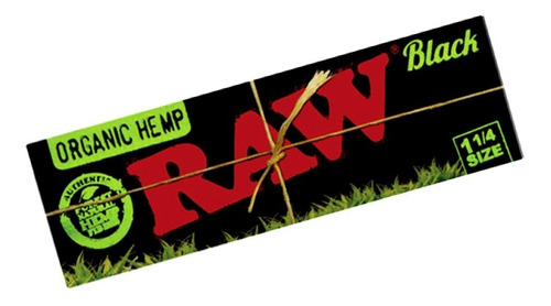 Sedas Papel Para Armar Raw Black Organic Hemp 1/14