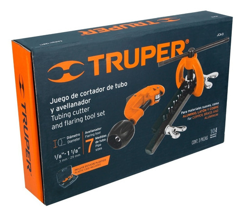 Imagen 3 de 3 de Abocinador De Tubos De Cobre 3/16 A 5/8 Truper 12871