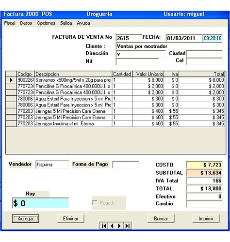 Software Factura 2000, Peluquería, Salón De Belleza