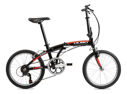 Bicicleta Plegable Olmo R20 6v Pleggo Entry P10 Aluminio Lh Color Negro Tamaño Del Cuadro L