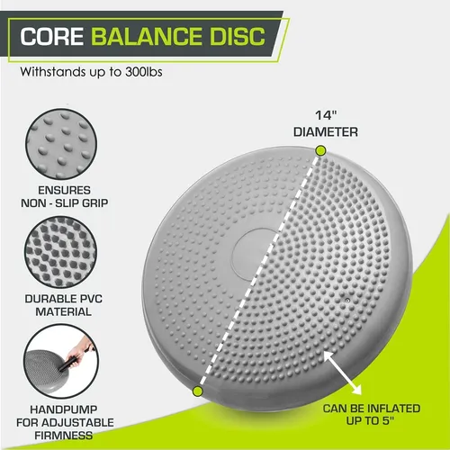 Disco De Balance Y Equilibrio Mini Bosu Erizo Pelota Yoga
