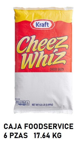 Kraft Cheez Wiz Caja 6 Pzas  2.94kg Importado