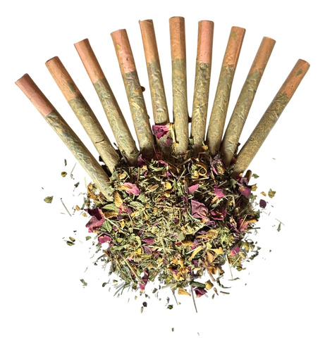 Cigarros Herbales Para Colicos De Damiana, Limón, Rosas