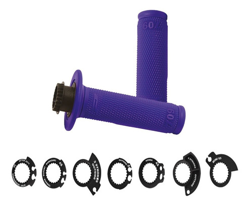 Manoplas Puños Motocross Enduro Progrip 709 Lock On Solomoto