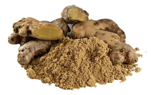 Imagen 2 de 4 de Jengibre En Polvo - Frasco Vidrio 100 G - Origen: Perú