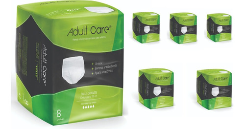 48 Bombachas Ropas Descartables Adult Care Talle Grande