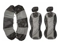Comprar Cubre Asiento Universal Eco Cuero Auto O Camioneta Negrogris