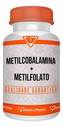 Metilcobalamina 1000mcg + Metilfolato 400 Mcg -90 Cápsulas Sabor Sem sabor