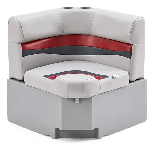 Deckmate Banco Asiento Barco Ponton Clasico Esquina 28 Gris