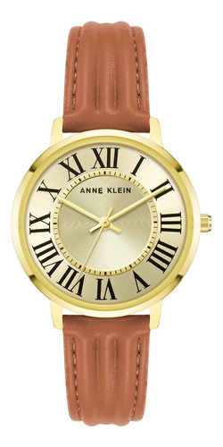 Reloj Mujer Anne Klein Ak-3836gphy Cuarzo Pulso Marron En