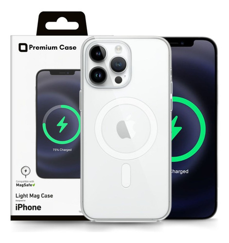 Capa Capinha Magnética Para iPhone 16 Pro Clear Case Transparente Magsafe Proteção Imãs Vessel