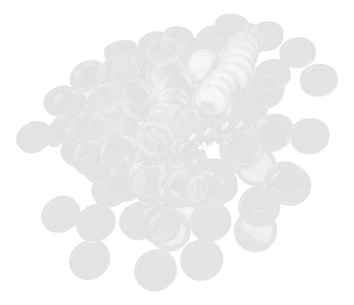100 Piezas Cápsula Di Monete Transparente De 26 Mm