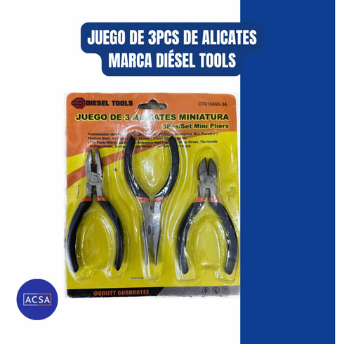 Juegos De 3pcs De Alicates Marca Diésel Tools