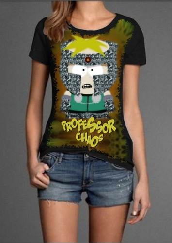 Blusa Babylook Divertida South Park Professor Chaos