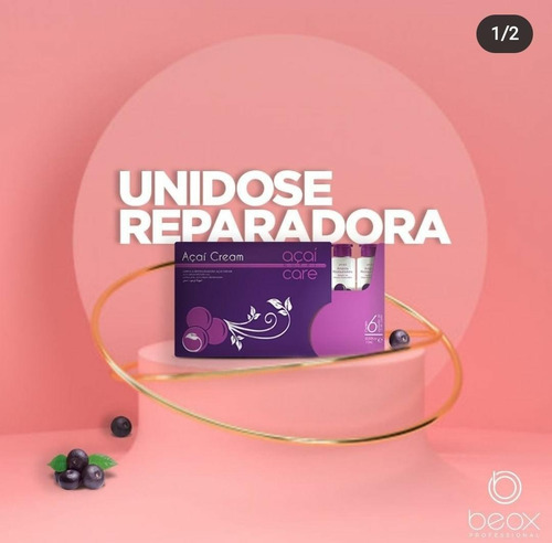 Ampola Restauradora Açaí Cream Beox (caixa Com 6un)