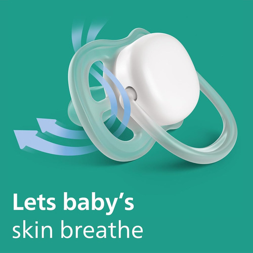 Chupon Philips Avent Ortodontico Bebe Pediatrico 2 Chupones Azul 6-12 Meses